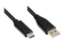Good Connections USB 2.0 an USB-C CU 0,5m schwarz