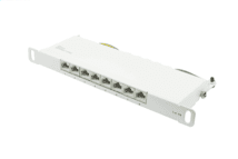 Good Connections Patchpanel 10" 8Port 0,5HE CAT6a STP weiß