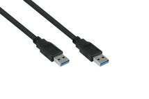 Kabelmeister USB 3.0 an USB-A CU 0,5m schwarz