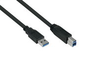 Kabelmeister USB 3.0 an USB-B CU 0,5m schwarz