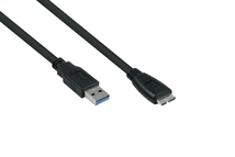Kabelmeister USB 3.0 an USB Micro B CU 1m schwarz