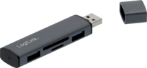 LogiLink USB 3.2 2-Port Hub m. Kartenleser