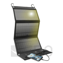 SBS tragbares Solarladegerät 21W 2x USB schwarz