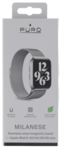 Puro Milanese Armband Apple Watch 42/44/45mm silber