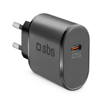 SBS Reiselader 25W USB-C schwarz