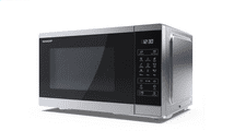 Sharp YC-MG252AE-S Mikrowelle & Grill 25L schwarz/silber