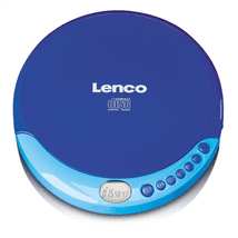 Lenco CD-011 Discman CD-Player m. Ladefunktion blau