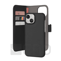 Puro Eco-Leder Wallet iPhone 15 schwarz