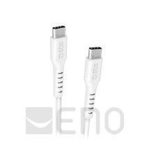 SBS USB-C zu USB-C Kabel 100W 1,5m weiß
