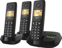 Gigaset PURE 100A TRIO schwarz