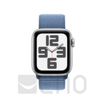Apple Watch SE 40mm Alu silber Sport Loop winterblau