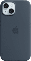 Apple Silikon Case iPhone 15 sturmblau