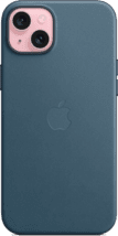 Apple Feingewebe Case iPhone 15 Plus pazifikblau
