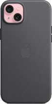 Apple Feingewebe Case iPhone 15 Plus schwarz
