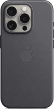 Apple Feingewebe Case iPhone 15 Pro schwarz