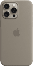 Apple Silikon Case iPhone 15 Pro tonbraun