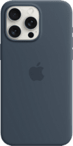 Apple Silikon Case iPhone 15 Pro Max sturmblau