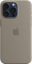 Apple Silikon Case iPhone 15 Pro Max tonbraun