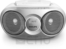 Philips AZ215S/12 silber Radiorekorder mit CD-Spieler