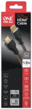 One for All 1,5m Ultra High Speed HDMI 2.1 Kabel zertifiziert