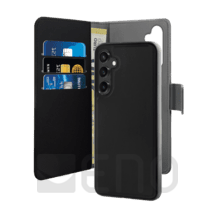 Puro Eco-Leder Wallet Galaxy A35 schwarz