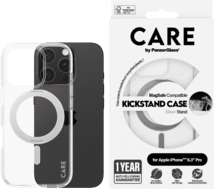 PanzerGlass CARE Feature Kickstand iPhone 16 Pro silber