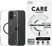 PanzerGlass CARE Flagship Colors iPhone 16 Plus blau