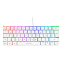 Deltaco Gaming Mini Tastatur RGB mechanisch weiß