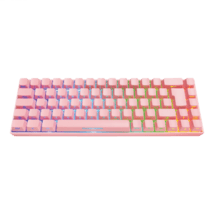 Deltaco PK75 Gaming Mini Tastatur Wireless mechanisch pink