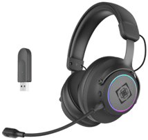 Deltaco DH440 Gaming Headset Wireless USB RGB 7.1 Sur. sw