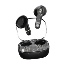 Streetz BT TWS In-Ear Kopfhörer Transparent schwarz