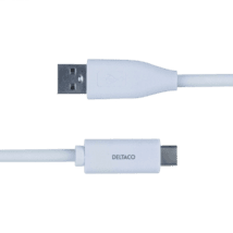 Deltaco USB-C zu USB Kabel 1,5m 3A weiß