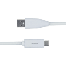 Deltaco USB-C zu USB Kabel 2m 3A weiß