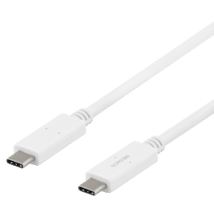 Deltaco USB-C zu USB-C Kabel 1m 5A weiß
