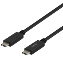 Deltaco USB-C zu USB-C Kabel 1m schwarz