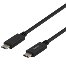 Deltaco USB-C zu USB-C Kabel 3m schwarz