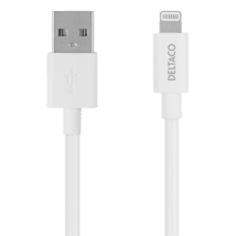 Deltaco USB zu Lightning Kabel 2m MFi weiß