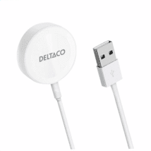 DELTACO Apple Watch Ladegerät USB 1m weiß