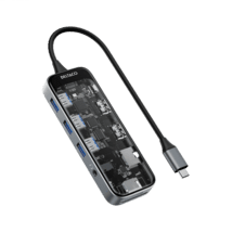 DELTACO USB-C Dockingstation 3xUSB/SD/microSD/2xHDMI/RJ45