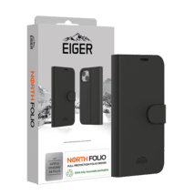 Eiger North Folio Case iPhone 16 Plus schwarz