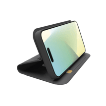 SBS Wallet Stand iPhone 16 schwarz