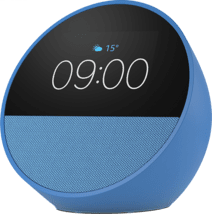 Amazon Echo Spot (2024) m. Uhr blau