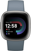 fitbit Versa 4 wasserfallblau/Aluminium platin