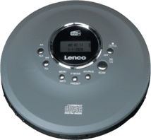 Lenco CD-400 Discman CD/MP3/DAB+/Radio Anti-Shock grau