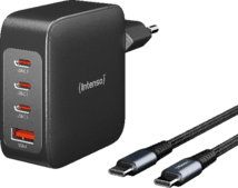 Intenso 140W Power-Adapter 1x USB-A 3x USB-C inkl. Kabel
