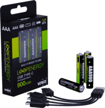 Verico LoopEnergy AAA900 4er-Pack wiederaufladbar USB-C