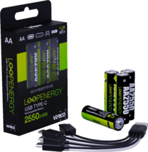 Verico LoopEnergy AA2550 4er-Pack wiederaufladbar USB-C