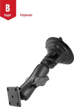 RAM Mounts Saugfuß-Set mittlerer Arm B-Kugel 1"