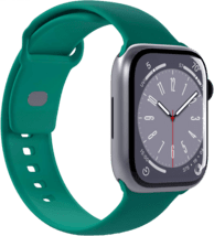 Puro Silicon Armband Apple Watch 42/44/45/49mm dunkelgr