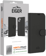 Eiger North Folio Case iPhone 16e schwarz